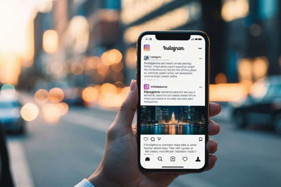 Uma tela de smartphone exibindo notificações do Instagram do passado