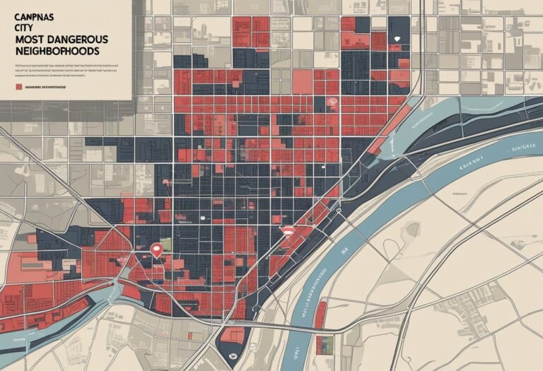 Mapa da cidade de Campinas destacando áreas urbanas com zonas de maior risco em cores escuras e áreas mais seguras em tons claros.